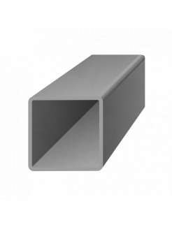 Uzavretý profil 60x60x2mm, čierny S235, hladký L=2000mm, cena za 1ks(2m)