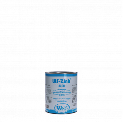 Zinková farba WS-Zink® 80/81 s obsahom zinku 90% 0.5l odolný do 300 ° C , základný náter pre následné lakovanie, vodivá ochranná vrstva na bodovanie