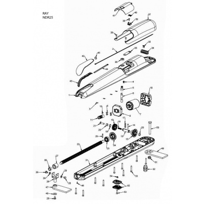 570ADAT000A00 držiak mtorčeka predný-plastový