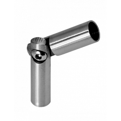 Spoj nastaviteľný ø 8mm (0-100°) s kĺbom, brúsená nerez K320 /AISI304
