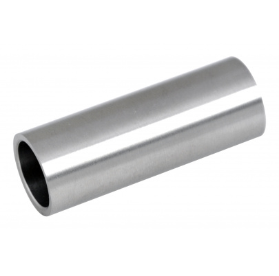 Spoj priamy 40mm ø14mm, na trubku ø12mm dutý materiál,  brúsená nerez K320 /AISI304