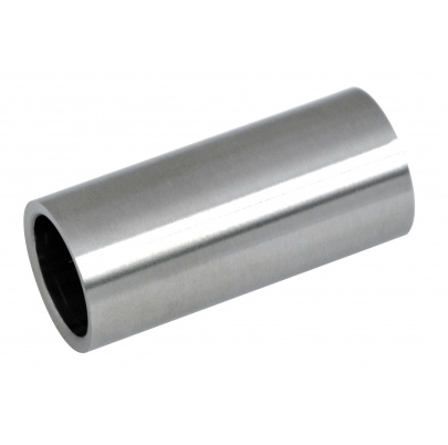 Spoj priamy 40mm ø16mm, na trubku ø14mm dutý materiál,  brúsená nerez K320 /AISI304