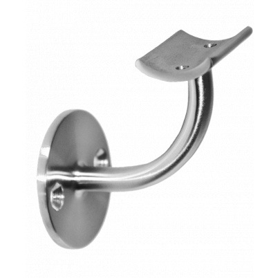 Držiak madla ø42.4mm na stenu, brúsená nerez AISI304