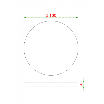 Ukončenie ø100mm/H-6m, brúsená nerez AISI304