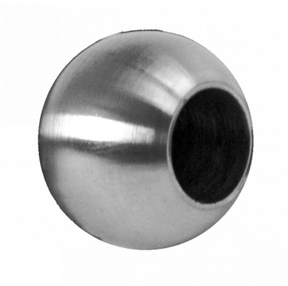 Guľa koncová ø25mm na trubku ø12mm, brúsená AISI304