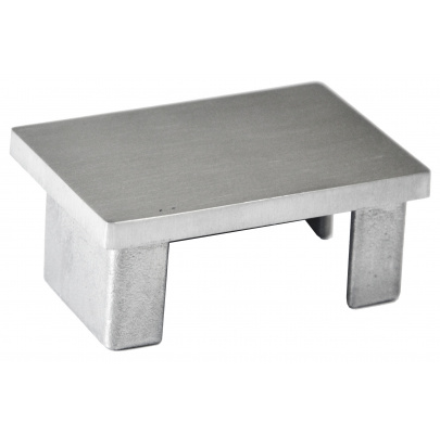 Ukončenie - zátka na jokel (60x40x2.0mm) brúsená nerez K320 /AISI304