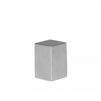 Ukončenie na jokel (10x10mm), brúsená nerez K320 /AISI304
