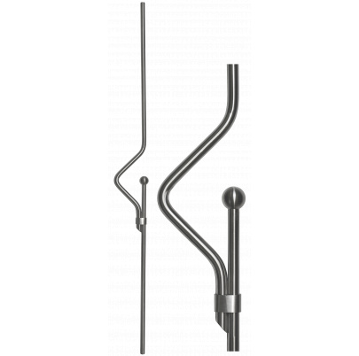 DOPREDAJ! Nerezová tyč (zvislá výplň zábradlia) (ø 12mm / L: 920mm) , brúsená nerez K320 /AISI304