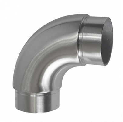 Spojka 90° na trubku ø42.4mm, brúsená nerez AISI316