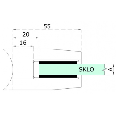 Gumička na sklo 10mm, balenie: 2 ks/ k držiaku EB1-0107, EB1-4107