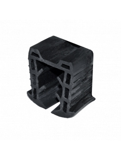 Gumené tesnenie pre madlo s drážkou 24x24mm, sklo 12-12.76mm
