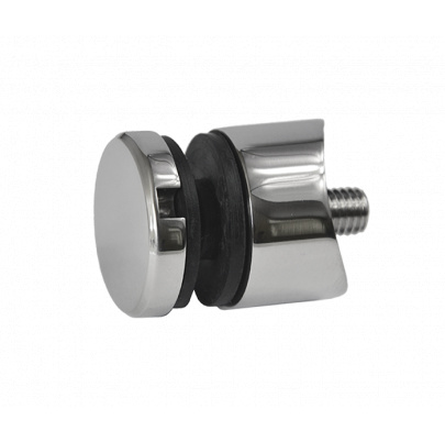 Svorka bodová, na ø42.4mm, sklo 6-12mm, leštená AISI304