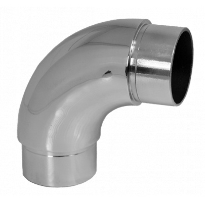 Spojka oblúková 90° na trubku ø42.4mm, leštená AISI304