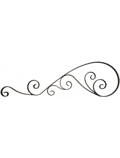 Ornament zdobený materiál 25x5mm, 1260x390mm