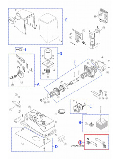 SPGAP10600 kit (PMD0885.4610, PMD0886.4610) mechanický doraz pre posuvné brány, pravý+ľavý