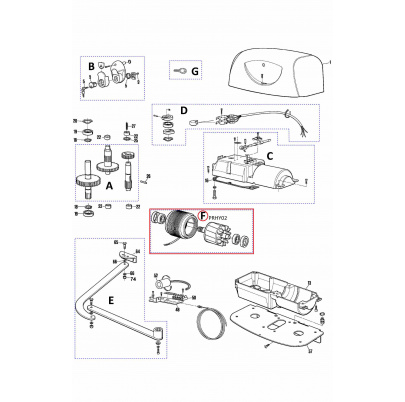 PRHY02 kit - stator a rotor pre Hyppo 220V