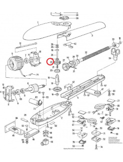 PMDCO6.4610 ozubené kolo M-1, Z-45, pre MOBY4024/5024