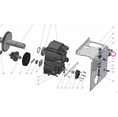 PPD2098R01.4540 horné púzdro skrutky nastavenia MBAR, LBAR