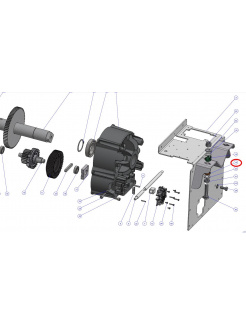 PPD2099.4540 dolné púzdro skrutky mechanického nastavenia MBAR, LBAR