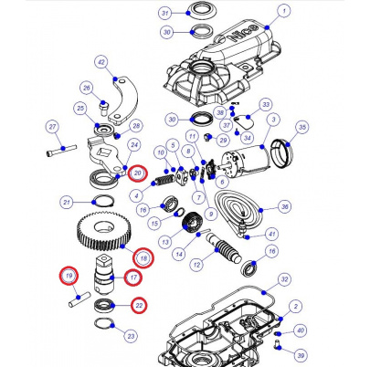 SPAMG02400 kit pre METRO MB5024 obsahuje:17,18,19,20,22