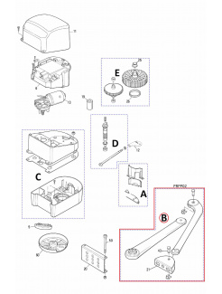 PRPP02 kit hliníkových ramien pre POP