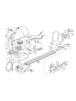 BPA0331A.4565 hliníková šína L-2950mm pre SPIDO