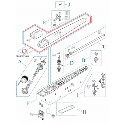 SPCG013700A kit pre kryt elektro svorkovnice TOONA4../5..