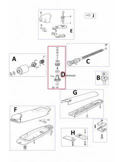 PRWNG05 kit ozubených koliesok pre motory Wingo 24V