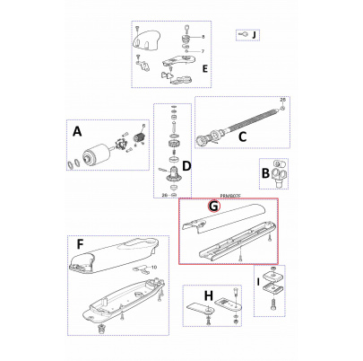 PRMB07F kit krytu spodný a vrchný pre motor Wingo/Moby