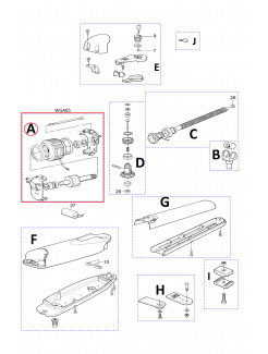 WGA05 kit - elektromotor pre WG5000 a WG4000, 220V