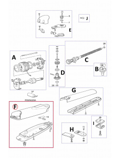 PRWNG09A kit krytu motora pre WG5KCE 220V