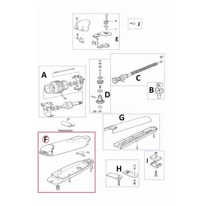 PRWNG09A kit krytu motora pre WG5KCE 220V