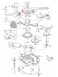 PPD0486.4540 krúžok horného krytu pre WK /MHOUSE/