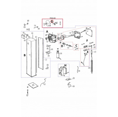 PRWL03 kit pre WL4/6 - uvoľňovací hriadeľ