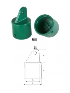 D-48.3mm,C-60.9mm,H-60.9mm,h-60.9mm,Tvrdený plast PA, Krytka na plotové stĺpiky, okrúhlá