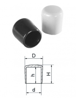 Vonkajšia krytka plastová 9,8x13,3mm