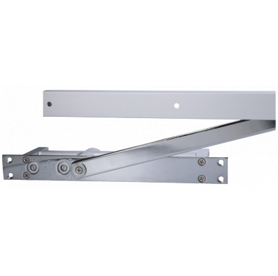 Skrytý hydraulický zatvárač, max dvere 1200mm 65kg, Al, šedá