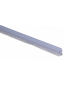 plastové tesnenie na sklo 10mm, medzi sklenené dvere a stenu alebo podlahu, 2200mm