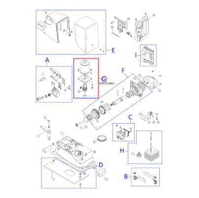 SPMTG10801 kit motora pre road400R10