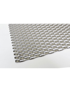 Nerezový ťahokov šesťhranné oko: 47x18mm, mostík: 7mm (1000x2000x1,5mm), bez povrchovej úpravy /AISI304