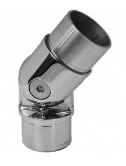 Spojka nastaviteľná na trubku ø42.4mm, leštená nerez AISI304