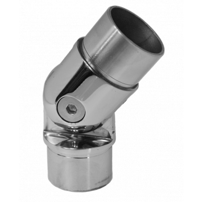 Spojka nastaviteľná na trubku ø42.4mm, leštená nerez AISI304