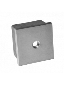 Ukončenie na jokel 40x40mm, závit M8, brúsená AISI304