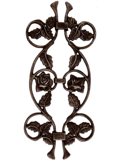 Ornament ruža 400x190 mm, na tyč 12x12mm