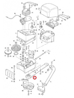 BMG1141R01.45673 rameno hlavné hliníkové pre POP