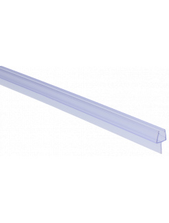 Plastové tesnenie na sklo 8mm, medzi sklenené dvere a stenu alebo podlahu, 2200mm