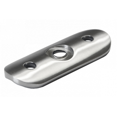 Nadpájacia platňa na ø48.3mm, brúsená nerez AISI304