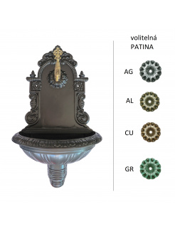 umývadlo nástenné Al zliatina, 710x425x225, mosazný ventil 1/2, príprava na odtok ø28mm umývadlo nástenné Al zliatina, 710x425x225, mosazný ventil 1/2, príprava na odtok ø28mm