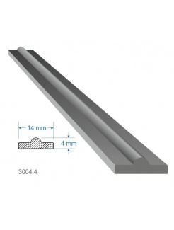 Pásovina plochá T 14x4x2000mm, mäkká, cena za KUS (2m)