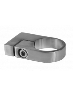 Úchyt skrutkovaný na bočné kotvenie stĺpu ø 42.4mm bez kotviacej platne, brúsená nerez K320 /AISI304